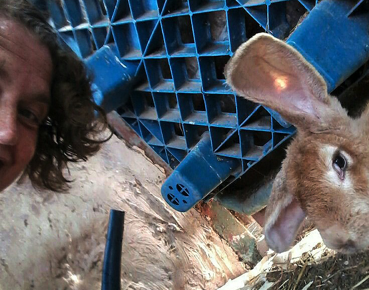 Selfie with Lisa and Rabbit