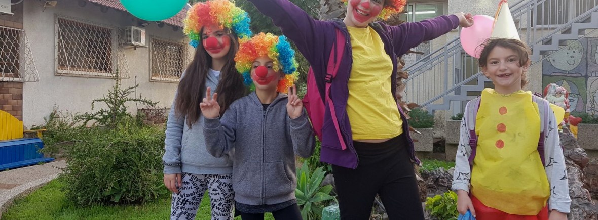 Children of Neve Hanna celebrating Purim